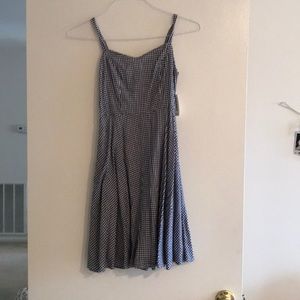 black and white dress